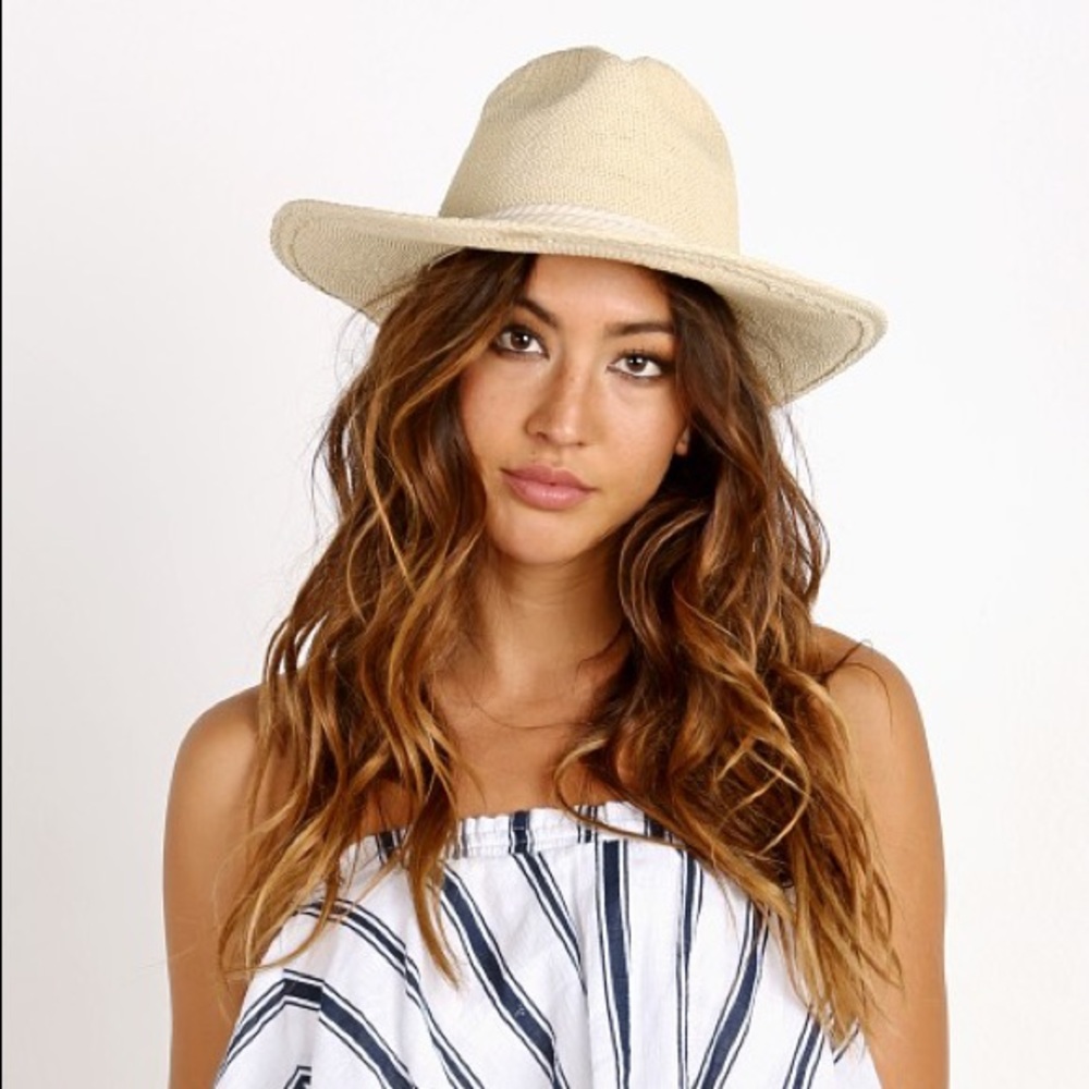 Brixton Natural Straw Fedora Hat